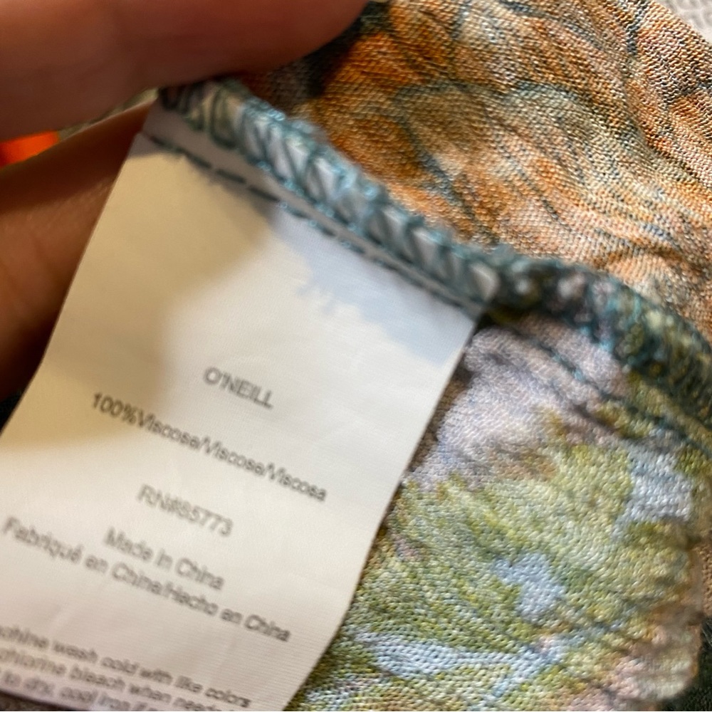 O’Neill Floral Jumpsuit XS Blue Floral - Picture 6 of 6